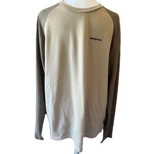 Patagonia Organic Cotton Long Sleeve Raglan Tee Medium Tan/Brown